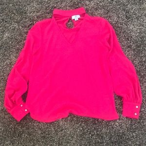 Brand New Cece Pink Choker Blouse